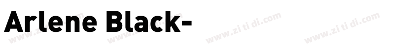 Arlene Black字体转换